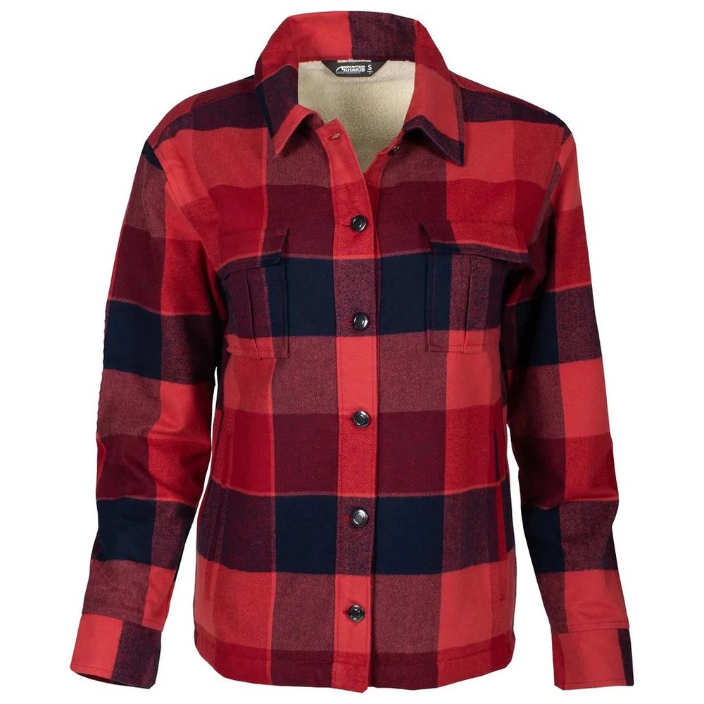Mountain Khaki's Women's Redwood Shirt Jacket, Sherpa lined size medium, shacket